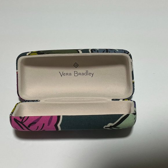 Vera Bradley Sunglass Case Floral Clamshell Eyeglass Very Nice - Picture 2 of 3